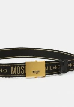 MOSCHINO BELT UNISEX - Belt - Black -MOSCHINO SHOP 899aca8b65f0492f84421d94c42f2951