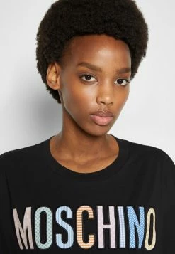 MOSCHINO TEDDY PATCHWORK - Print T-shirt - Black -MOSCHINO SHOP 8ade81daffc041e48186219f5786cb2f