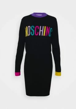 MOSCHINO COLOR BLOCK - Jumper Dress - Black 14 MOSCHINO COLOR BLOCK - Jumper Dress - Black -MOSCHINO SHOP 8be10653415a460385fbe92af1d5b4ad