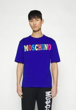 MOSCHINO Print T-shirt - Fantasy Light Blue -MOSCHINO SHOP 8befee90ef7d46c2ba392de603046913