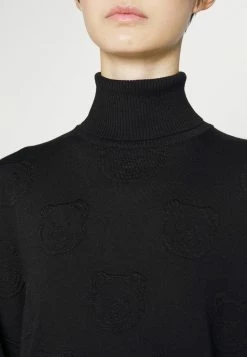 MOSCHINO ICONIC TEDDY BEAR - Jumper Dress - Fantasy Black -MOSCHINO SHOP 8d27b64c3805439883d7bd82abb858b3