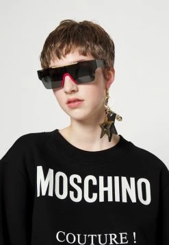 MOSCHINO INSTITUTIONAL LOGOS - Sweatshirt - Black -MOSCHINO SHOP 8d6b138316344fb1b5b9c853a1a69f63