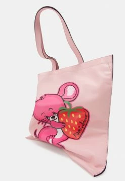 MOSCHINO ILLUSTRATED ANIMALS UNISEX - Tote Bag - Pink -MOSCHINO SHOP 8e1a2993f33042fb9a05a7cacd4c146d