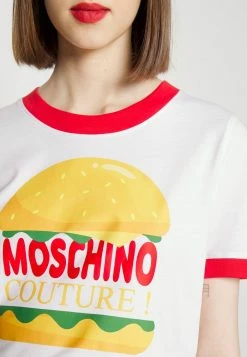 MOSCHINO DINER GROUP - Print T-shirt - White -MOSCHINO SHOP 8e2e0521ba814dee96e37564d313c3f6
