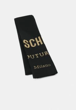 MOSCHINO UNISEX - Scarf - Black/gold-coloured