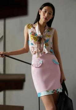 MOSCHINO CALICO ANIMALS - Blouse - Pink