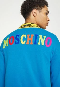 MOSCHINO JACKET - Cardigan - Light Blue -MOSCHINO SHOP 8f8a9874001346e481f00fd46da3382c
