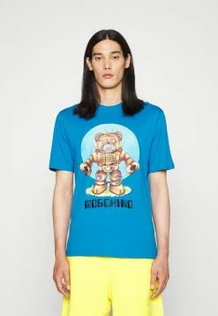 MOSCHINO Print T-shirt - Fantasy Blue -MOSCHINO SHOP 8ffd1f1e28154184af39110f3863cd1c