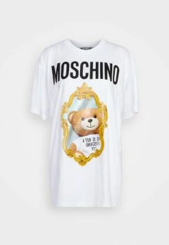 MOSCHINO Print T-shirt - White -MOSCHINO SHOP 90cf9941ed364eef9ab3c386a2fbfef7