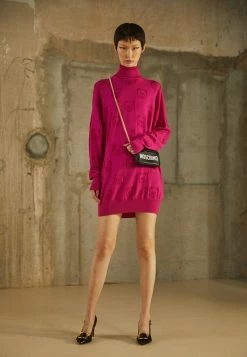 MOSCHINO ICONIC TEDDY BEAR - Jumper Dress - Fantasy Violet