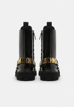 MOSCHINO Lace-up Boots - Nero -MOSCHINO SHOP 92a48ab2690f43c18271c4c9b7a19fa2