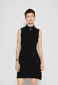 MOSCHINO MACRO BUTTONS - Jumper Dress - Black -MOSCHINO SHOP 943909637ad846d7b67dfed1bfc55920