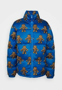 MOSCHINO LONG JACKET - Winter Jacket - Blue -MOSCHINO SHOP 948a8a7b69dc4db188e8a81566455093