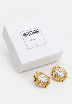 MOSCHINO EARRINGS - Earrings - Shiny Gold-coloured -MOSCHINO SHOP 960c19c444c342268586a5e3736013ed