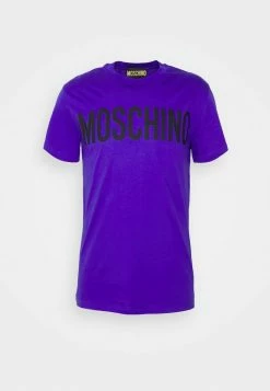 MOSCHINO Print T-shirt - Blue -MOSCHINO SHOP 964b2b08dd644000b60309c177d78ba6