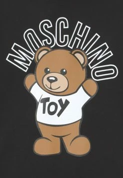 MOSCHINO HOODED ADDITION UNISEX - Sweatshirt - Black -MOSCHINO SHOP 97d7b6e944d546079beb18e0033007cc