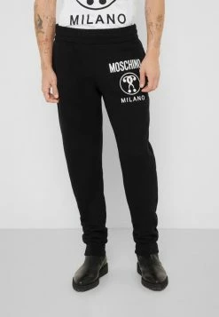 MOSCHINO TROUSERS - Tracksuit Bottoms - Black -MOSCHINO SHOP 97db4fdd05a443158001d46fcd8d3513