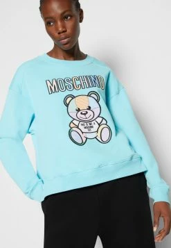 MOSCHINO TEDDY - Sweatshirt - Light Blue -MOSCHINO SHOP 97dfa7d1c90d4298abf6385e3a291fa8