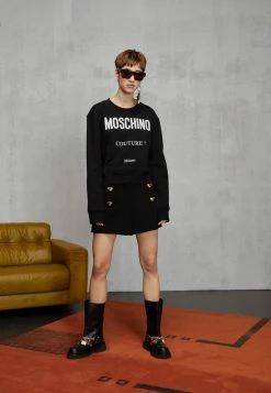 MOSCHINO INSTITUTIONAL LOGOS - Sweatshirt - Black