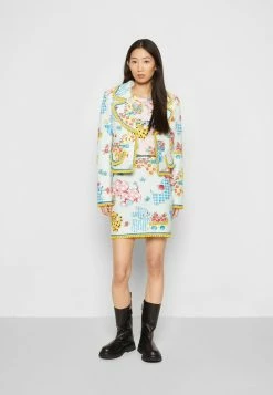 MOSCHINO CALICO ANIMALS - Mini Skirt - Light Blue -MOSCHINO SHOP 9afc8e51b15140a1b3b318f4af59fd9e