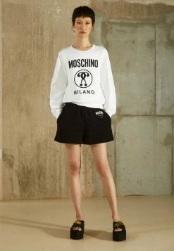 MOSCHINO DOUBLE QUESTION MARK - Sweatshirt - Fantasy White