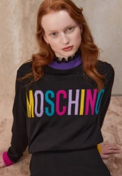 MOSCHINO COLOR BLOCK - Jumper Dress - Black 10 MOSCHINO COLOR BLOCK - Jumper Dress - Black -MOSCHINO SHOP 9bbc408c7a684bfa82a679a22a7caebc