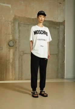 MOSCHINO VINYL COUTURE MILANO - Print T-shirt - Fantasy White