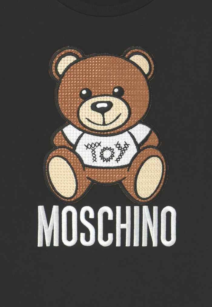 MOSCHINO MAXI UNISEX - Print T-shirt - Black 3 MOSCHINO MAXI UNISEX - Print T-shirt - Black - Image 3