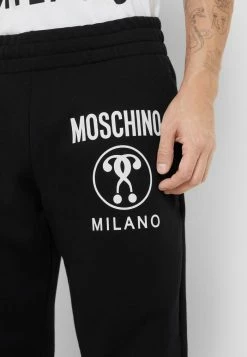 MOSCHINO TROUSERS - Tracksuit Bottoms - Black -MOSCHINO SHOP 9cb2d1b2ce6c41919ebc3a3f61818c45