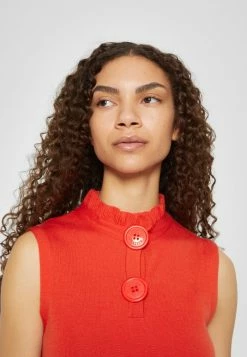 MOSCHINO MACRO BUTTONS - Jumper Dress - Red -MOSCHINO SHOP 9d0d2685053b46f79d20e49cef6ac926