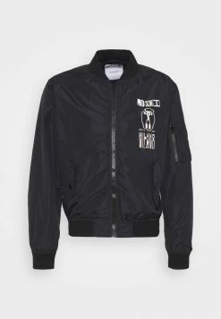 MOSCHINO Bomber Jacket - Black -MOSCHINO SHOP 9e2fb2242d3c403098f08ac555409553