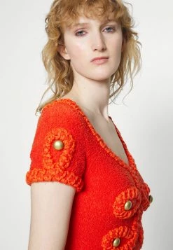 MOSCHINO MILITARY DETAILS - Shift Dress - Orange -MOSCHINO SHOP 9e962d3564e14aba8749d80b88359c86