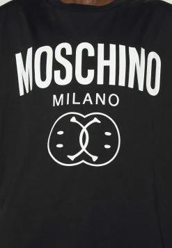 MOSCHINO DOUBLE SMILE - Print T-shirt - Fantasy Black -MOSCHINO SHOP 9f9b8ead5bb5458c85e88929b72bb41c