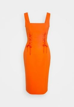 MOSCHINO BONDAGE LACING - Cocktail Dress / Party Dress - Orange -MOSCHINO SHOP a0b8438c24b447d0ba2c02758ad0d9d3