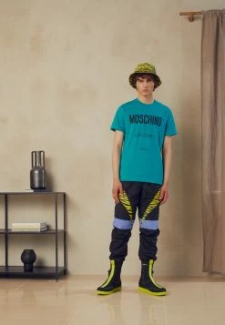 MOSCHINO Print T-shirt - Turquoise