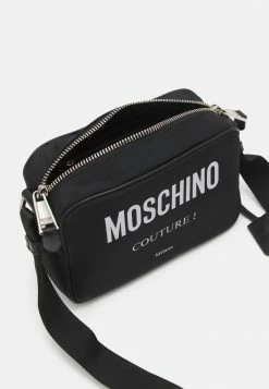 MOSCHINO COUTURE UNISEX - Across Body Bag - Fantasy Black -MOSCHINO SHOP a12346434bab4c94b1fcfb743a237a1f