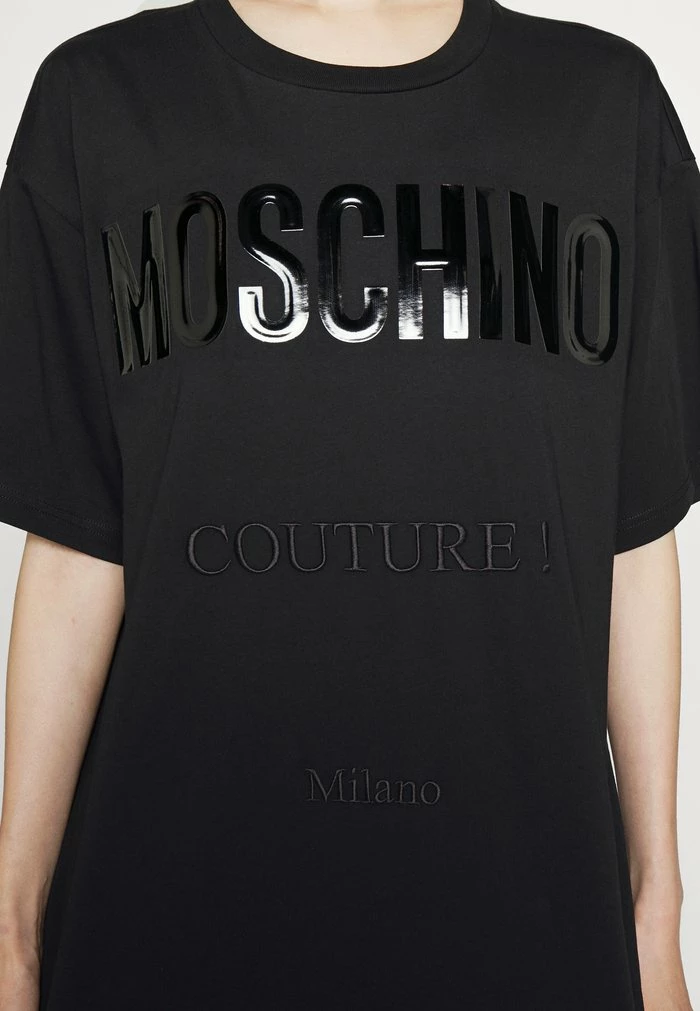MOSCHINO VINYL COUTURE MILANO - Print T-shirt - Fantasy Black 7 MOSCHINO VINYL COUTURE MILANO - Print T-shirt - Fantasy Black - Image 7