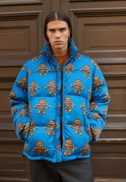 MOSCHINO LONG JACKET - Winter Jacket - Blue