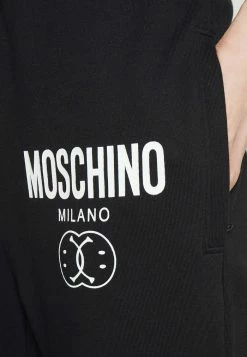 MOSCHINO DOUBLE SMILE - Tracksuit Bottoms - Fantasy Black -MOSCHINO SHOP a6bd1e27a8d34ce29af8ed675d151ee9