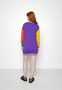 MOSCHINO COLOR BLOCK - Jumper Dress - Blue -MOSCHINO SHOP a75fcfe2644c49c1868b2b1034adaf3a
