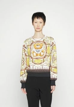 MOSCHINO MILITARY SCARF - Sweatshirt - Fantasy Ivory -MOSCHINO SHOP a773f94c34054ee6863cea798ae8156d