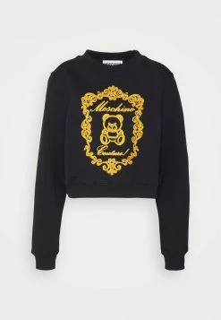 MOSCHINO EMBROIDERY BEAR - Sweatshirt - Fantasy Black -MOSCHINO SHOP a94bf06415c0478aa921cc5f6346f8c8
