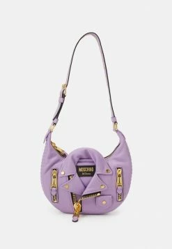 MOSCHINO BIKER SHOULDER BAG - Handbag - Violet