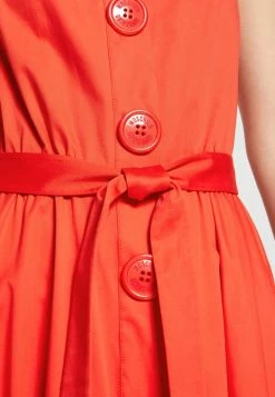 MOSCHINO MACRO BUTTONS - Cocktail Dress / Party Dress - Red -MOSCHINO SHOP aa55ab1dac2f4cf992cb5cbf4913c9b4