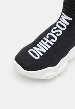 MOSCHINO SOCK TEDDY SOLE MAXI LOGO UNISEX - High-top Trainers - Black -MOSCHINO SHOP aab7985431414805a8c2152ea712757d