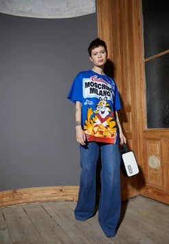 MOSCHINO Print T-shirt - Blue
