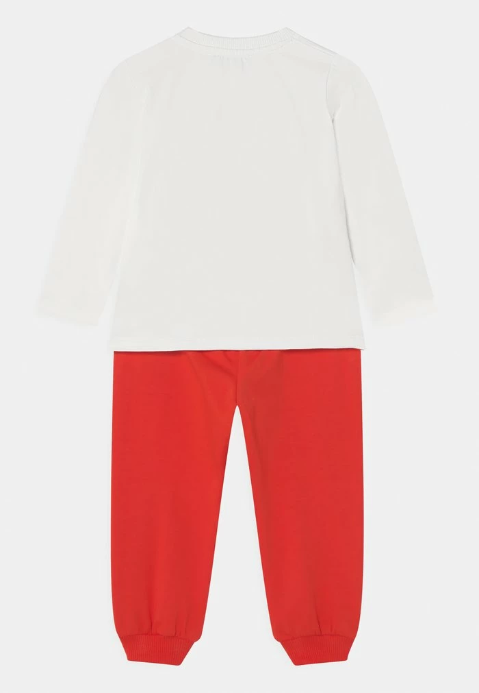 MOSCHINO XMAS TROUSERS UNISEX GIFT BOX - Trousers - Cloud/poppy Red 2 MOSCHINO XMAS TROUSERS UNISEX GIFT BOX - Trousers - Cloud/poppy Red - Image 2