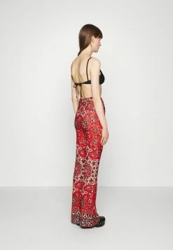 MOSCHINO TROUSERS - Trousers - Red -MOSCHINO SHOP aed1185fdfd042f089875577f5ec544b