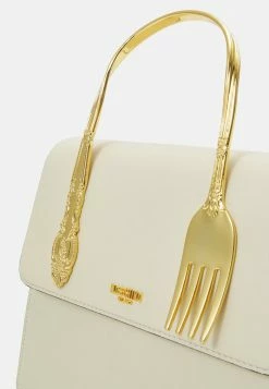 MOSCHINO ARCHIVE SHOULDER BAG - Handbag - White -MOSCHINO SHOP af7bea9fa41e4d71bf75c16706478d01