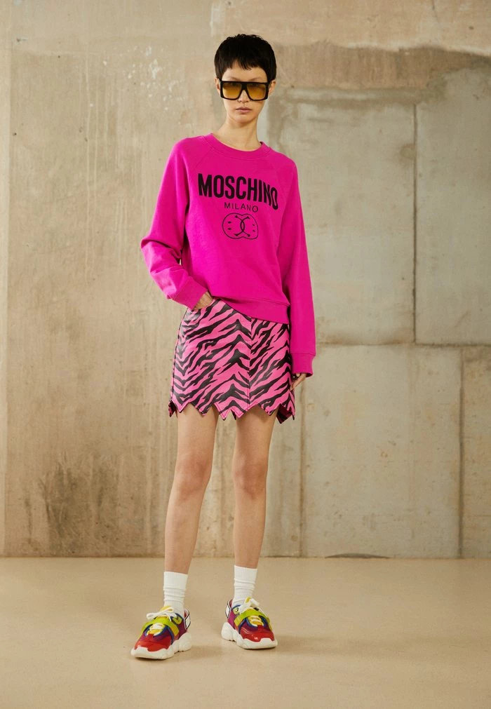 MOSCHINO DOUBLE SMILE - Sweatshirt - Fantasy Violet 1 MOSCHINO DOUBLE SMILE - Sweatshirt - Fantasy Violet